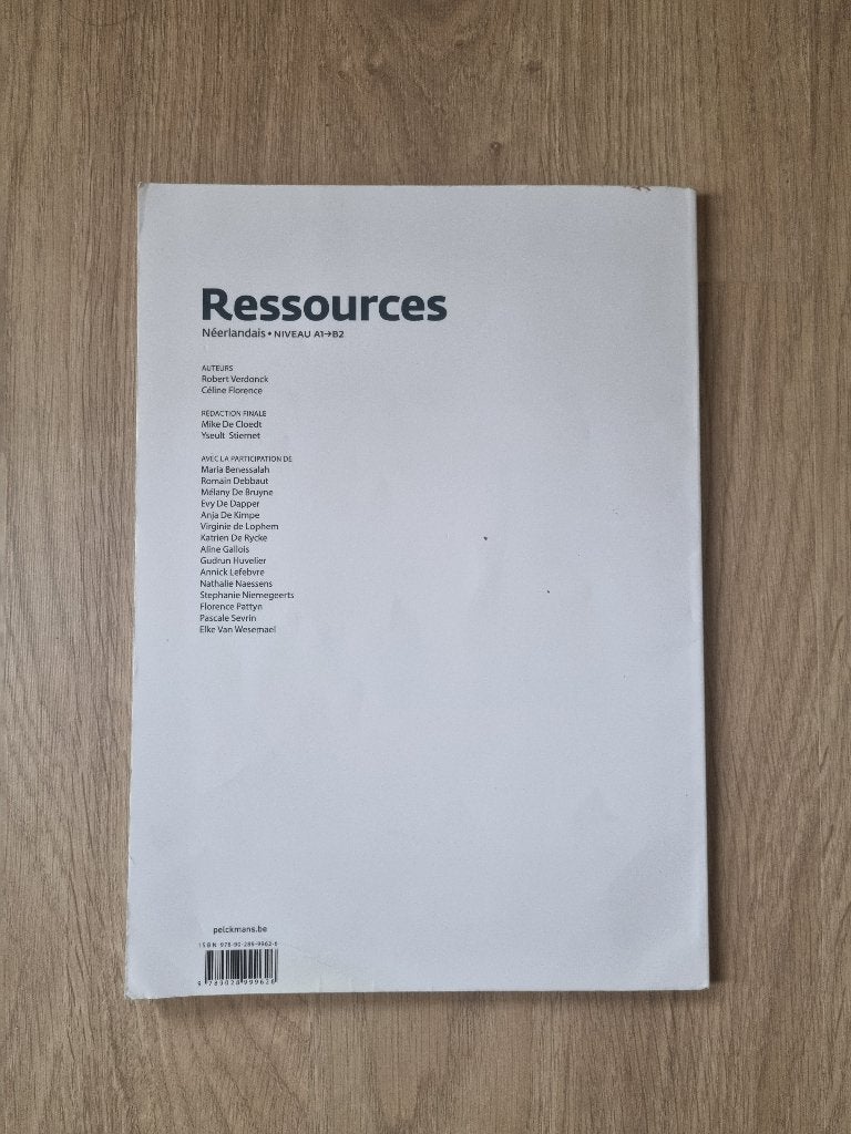 Ressources Néerlandais A1 B2 - Pour mieux communiquer, Enlèvement, Comme neuf, Néerlandais, Editions PELCKMANS