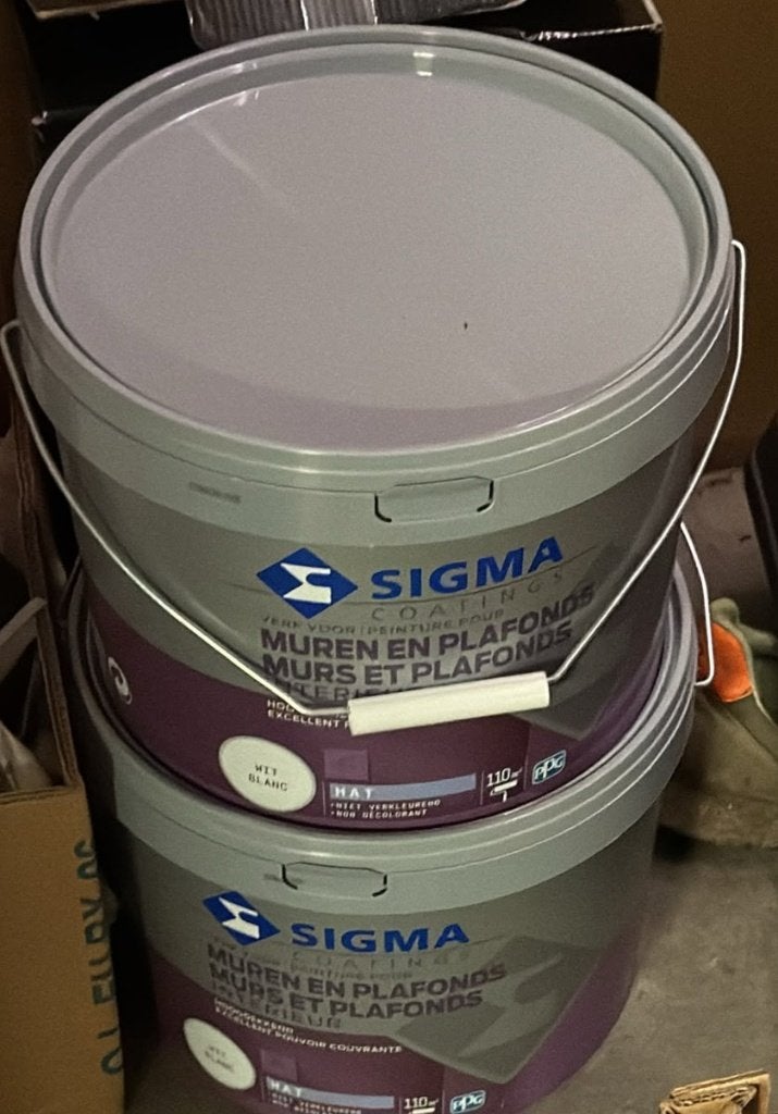 Sigma verf, Doe-het-zelf en Bouw, Ophalen, Nieuw, Wit, Verf