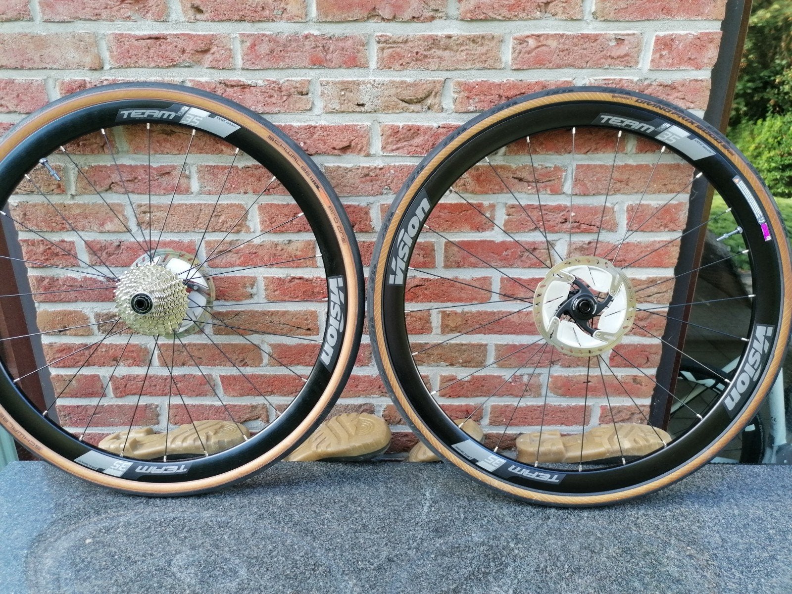 Paire de roues Vision Team 35 Disc TLR, Vélos & Vélomoteurs, Enlèvement ou Envoi, VISION, Comme neuf, Aluminium