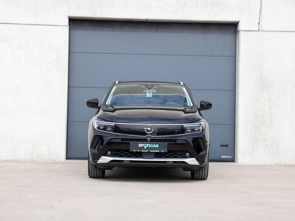 Opel Grandland ELEGANCE|1.2 MT6 130PK|360°CAMERA|NAVI|LEDER, Zwart, Zwart, 130 pk, 96 kW