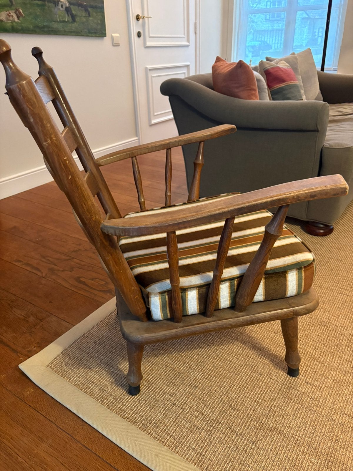 Belle chaise en bois robuste., Maison & Meubles, Enlèvement, Utilisé, Bois