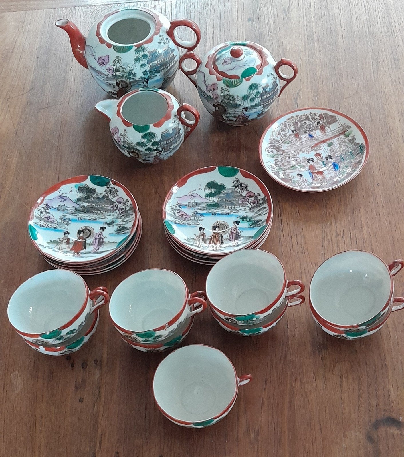 Prachtig japans theeservies..., Antiek en Kunst, Ophalen