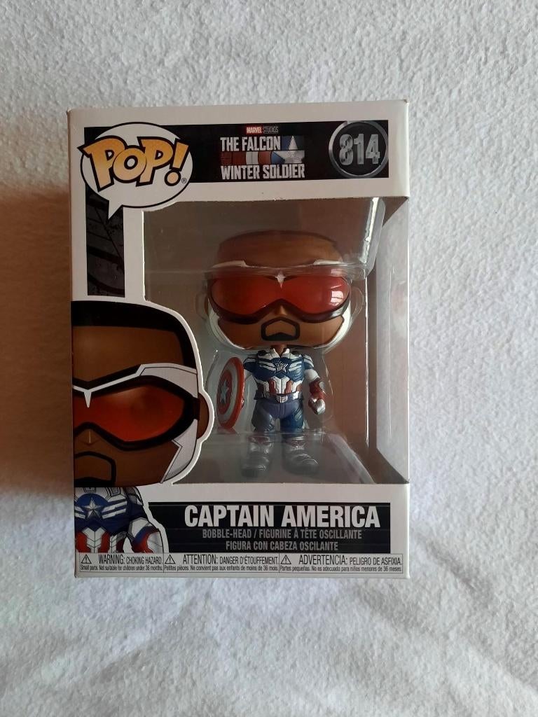 Funko Pop! Captain America (Sam Wilson) 814, Enlèvement, Comme neuf, Poupée