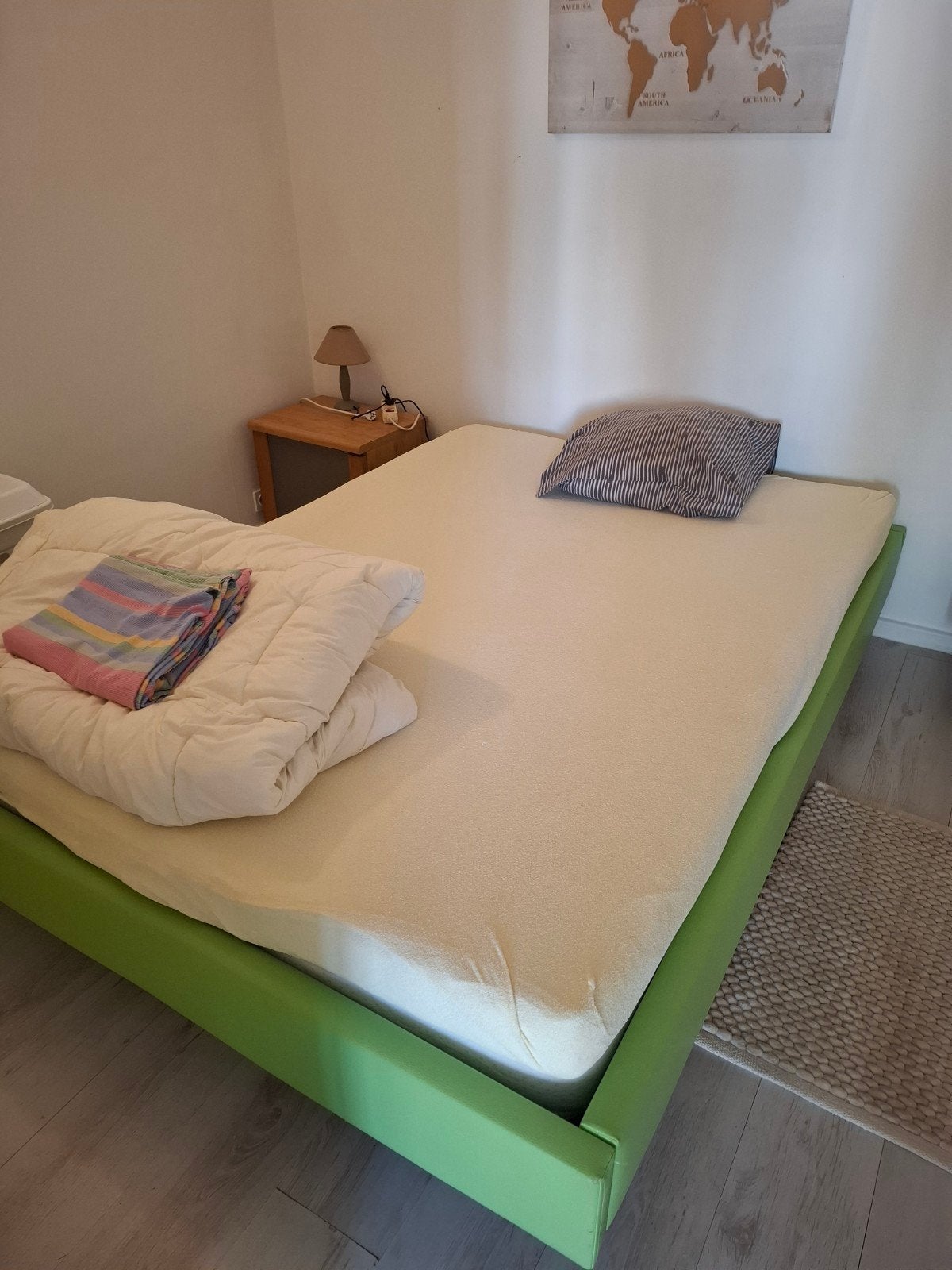 bedframe compleet 1 m 40, Ophalen of Verzenden, Matras