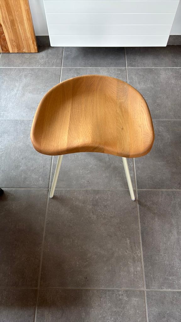 Jean Prouvé tabouret 307, Enlèvement, Comme neuf, Bois