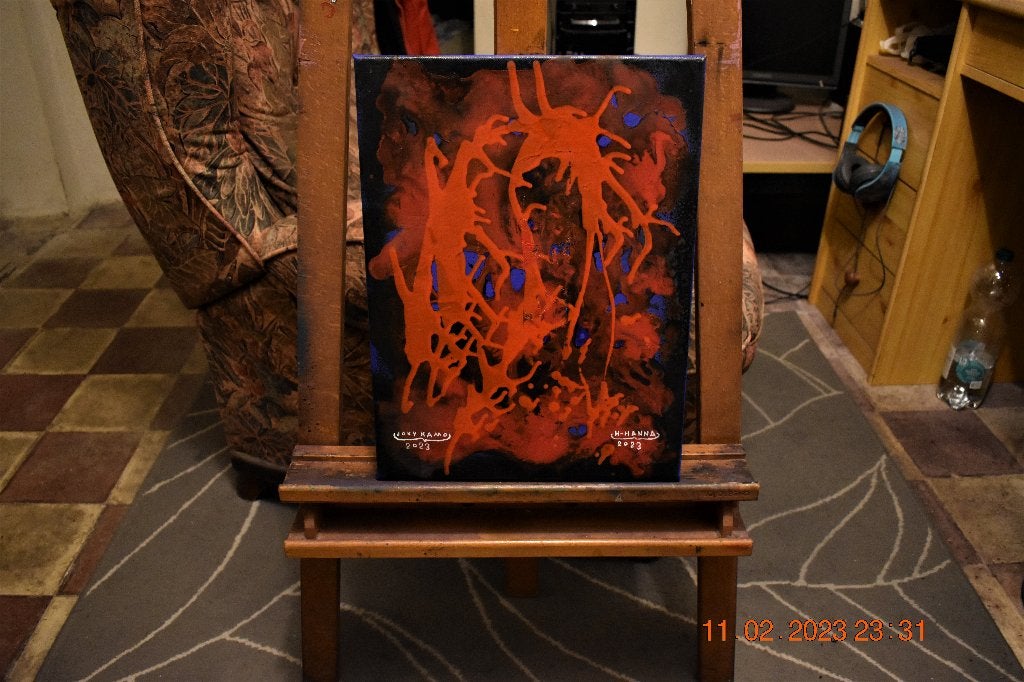 Peinture abstrait Série No ( 3 ), par joky kamo, Enlèvement