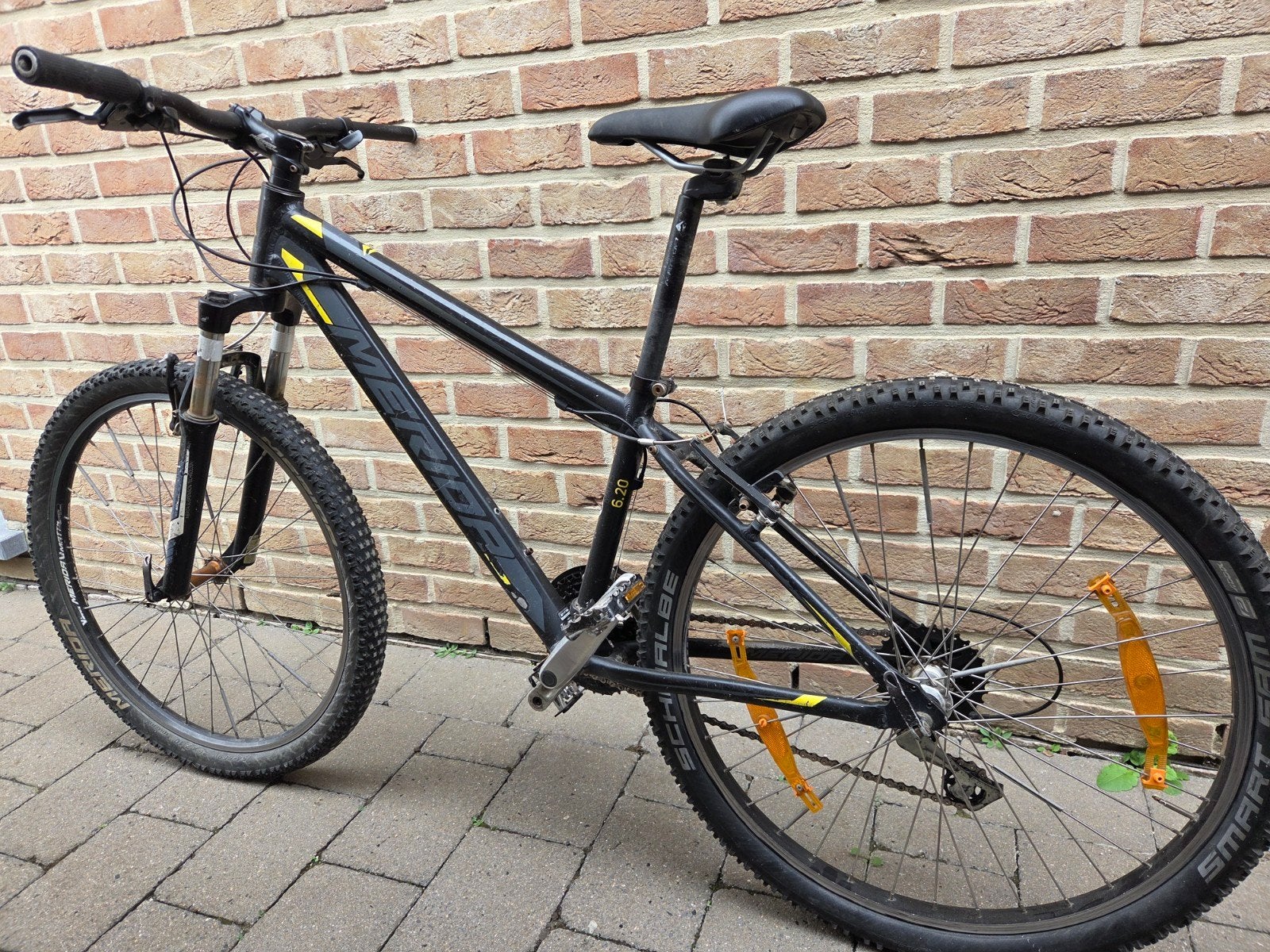 Merida 26" MTB zwart-grijs-geel, Ophalen, Gebruikt, Hardtail, Merida