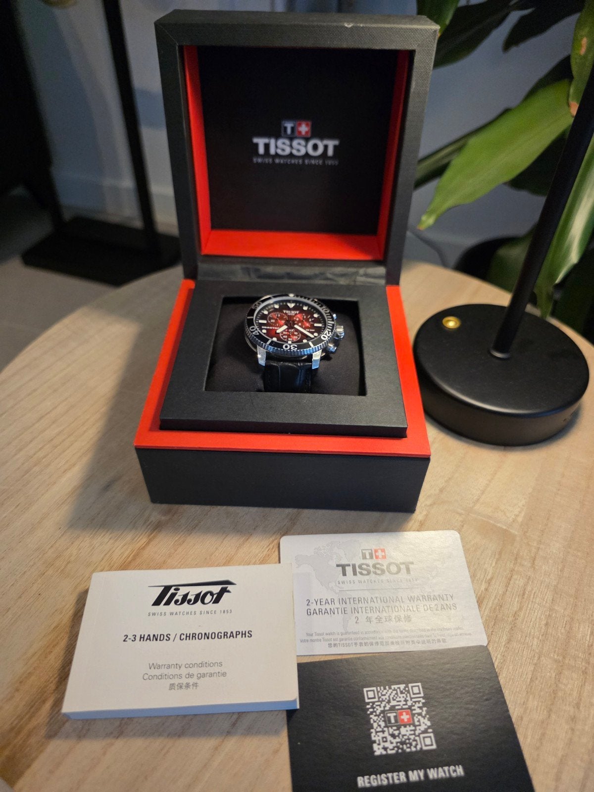 Tissot Seastar 1000 chronograph, Staal, Polshorloge, Kunststof, Zo goed als nieuw