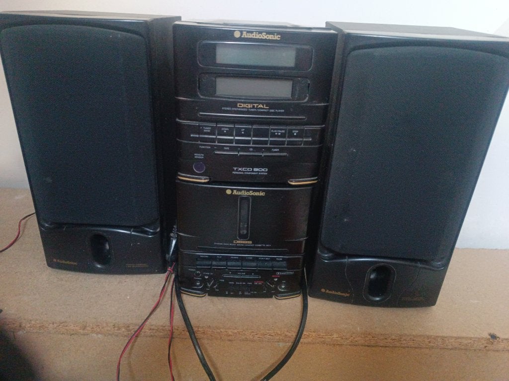 Chaine hifi audio Sonic avec baffles, Enlèvement