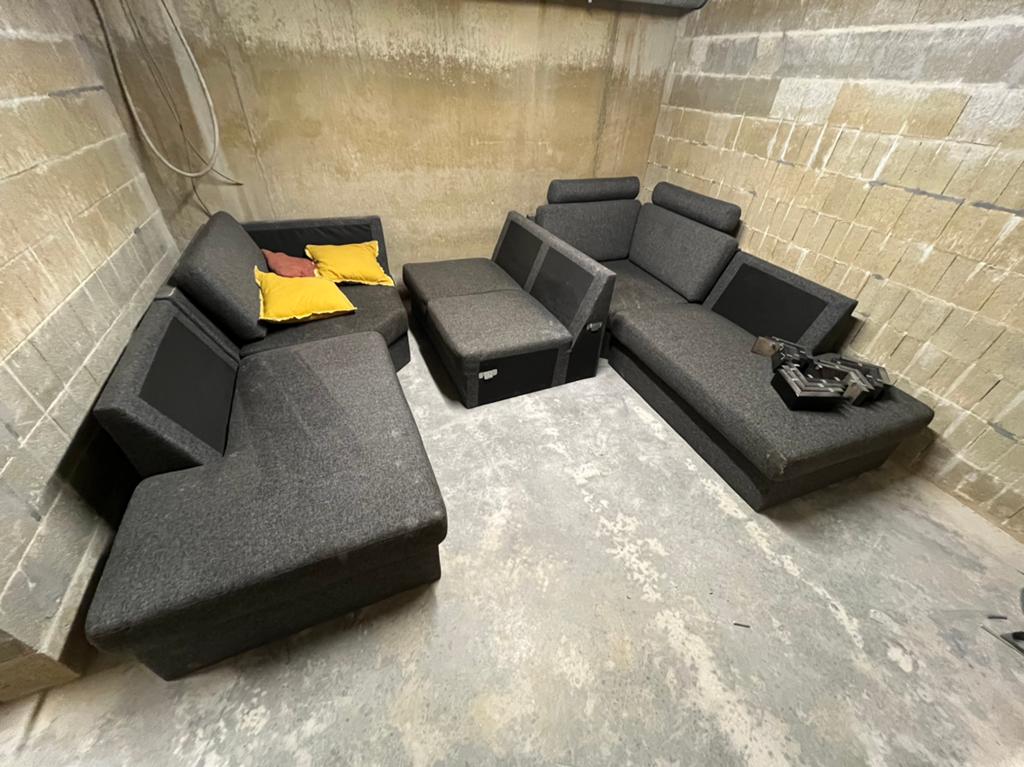 Leen Bakker Tom modulaire hoekzetel, Maison & Meubles, 125 cm ou plus, 125 à 150 cm, Enlèvement, Utilisé
