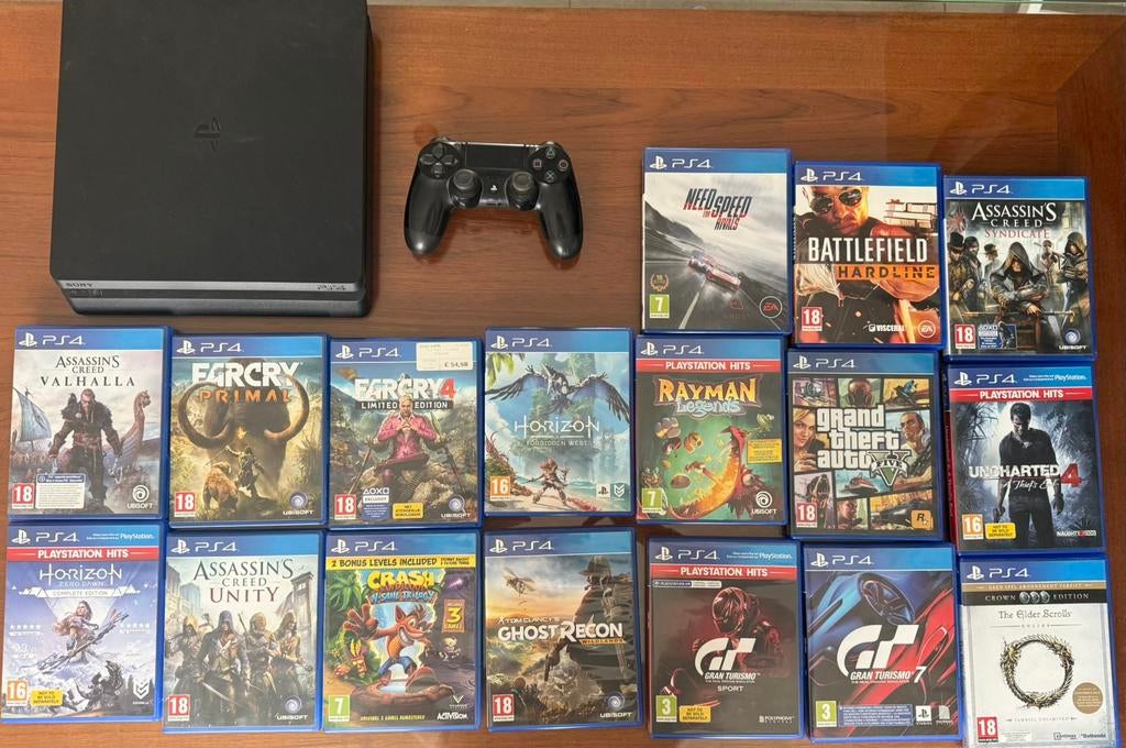 PS4 + 17 games – sterke bundel (lees beschrijving), Games en Spelcomputers, Ophalen, Sport, Online