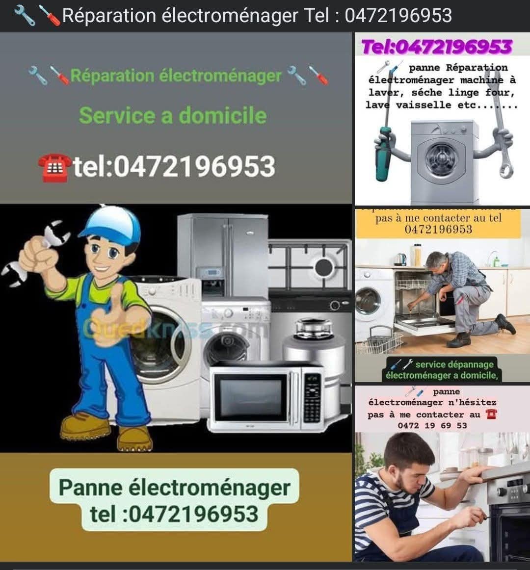 Réparation électroménager service à domicile