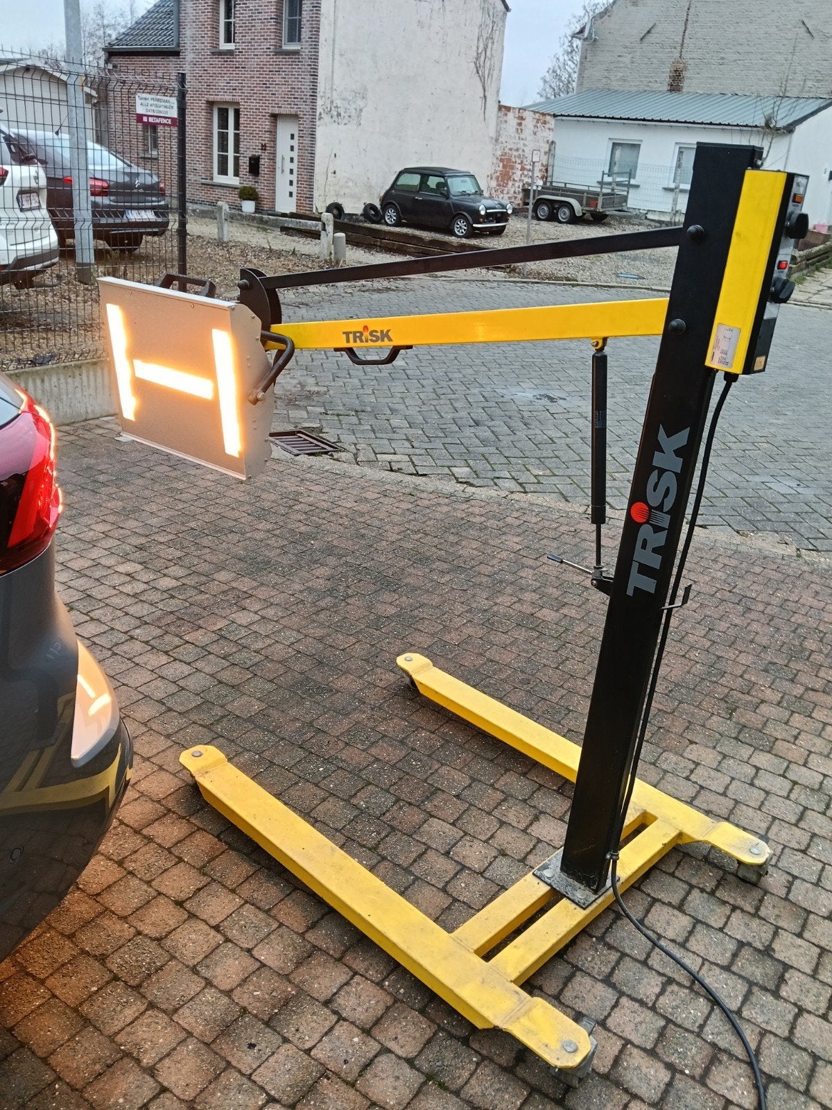 Carrosserie lamp, Ophalen