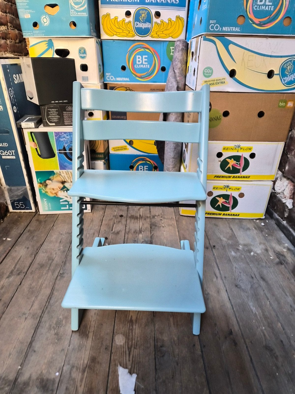 Chaise haute évolutive Stokke Tripp Trapp - Bleu clair, Enfants & Bébés, Enlèvement, Chaise