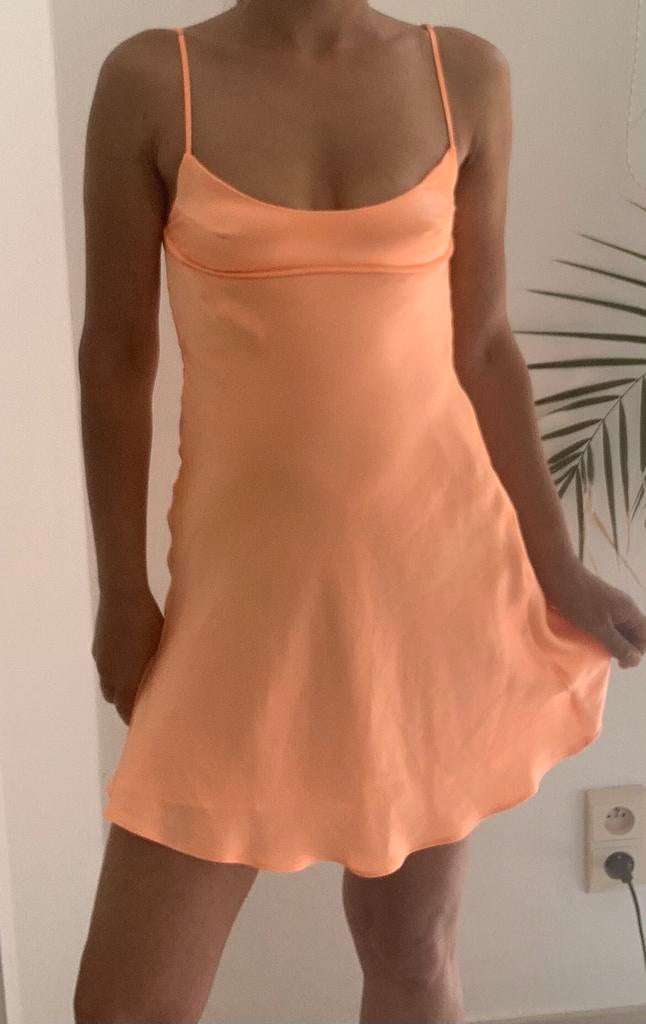 Robe courte satin orange zara, Enlèvement ou Envoi, Comme neuf, Orange