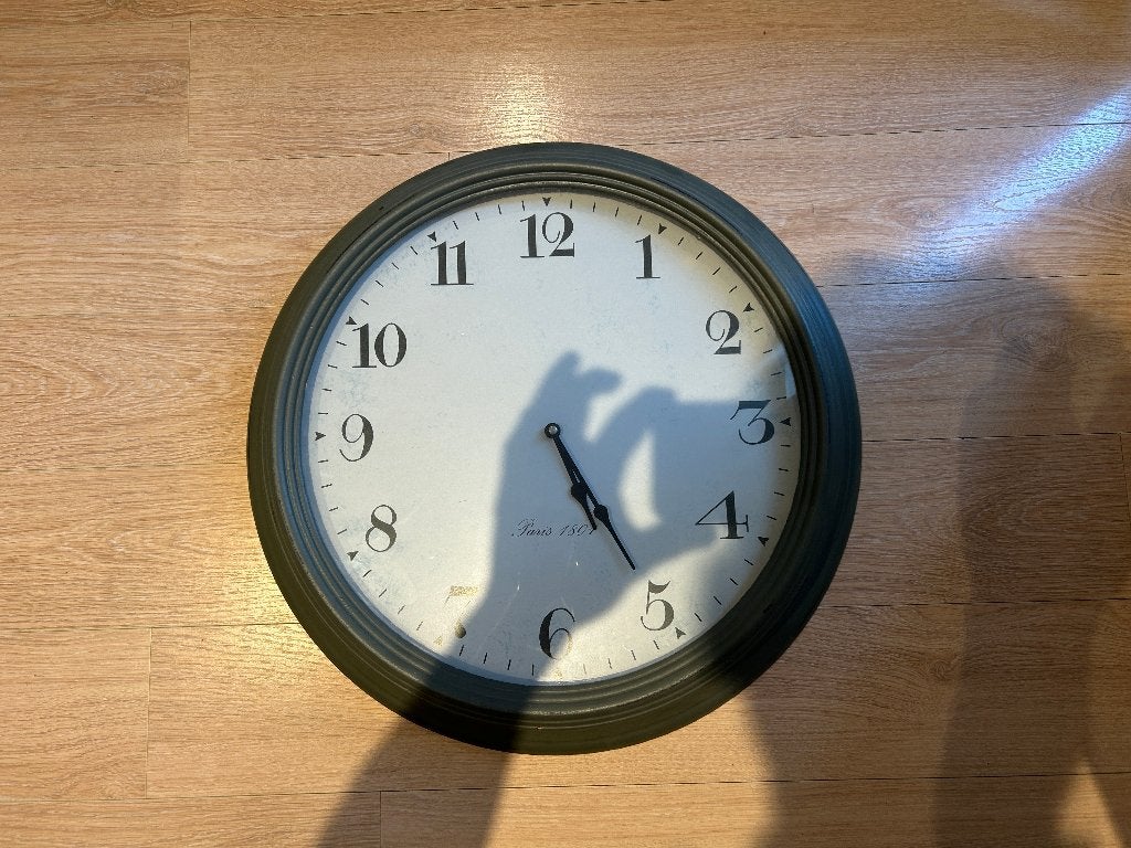 KOOPJE 20€, mooie grote wandklok, Ophalen, Wandklok, Antiek, Analoog