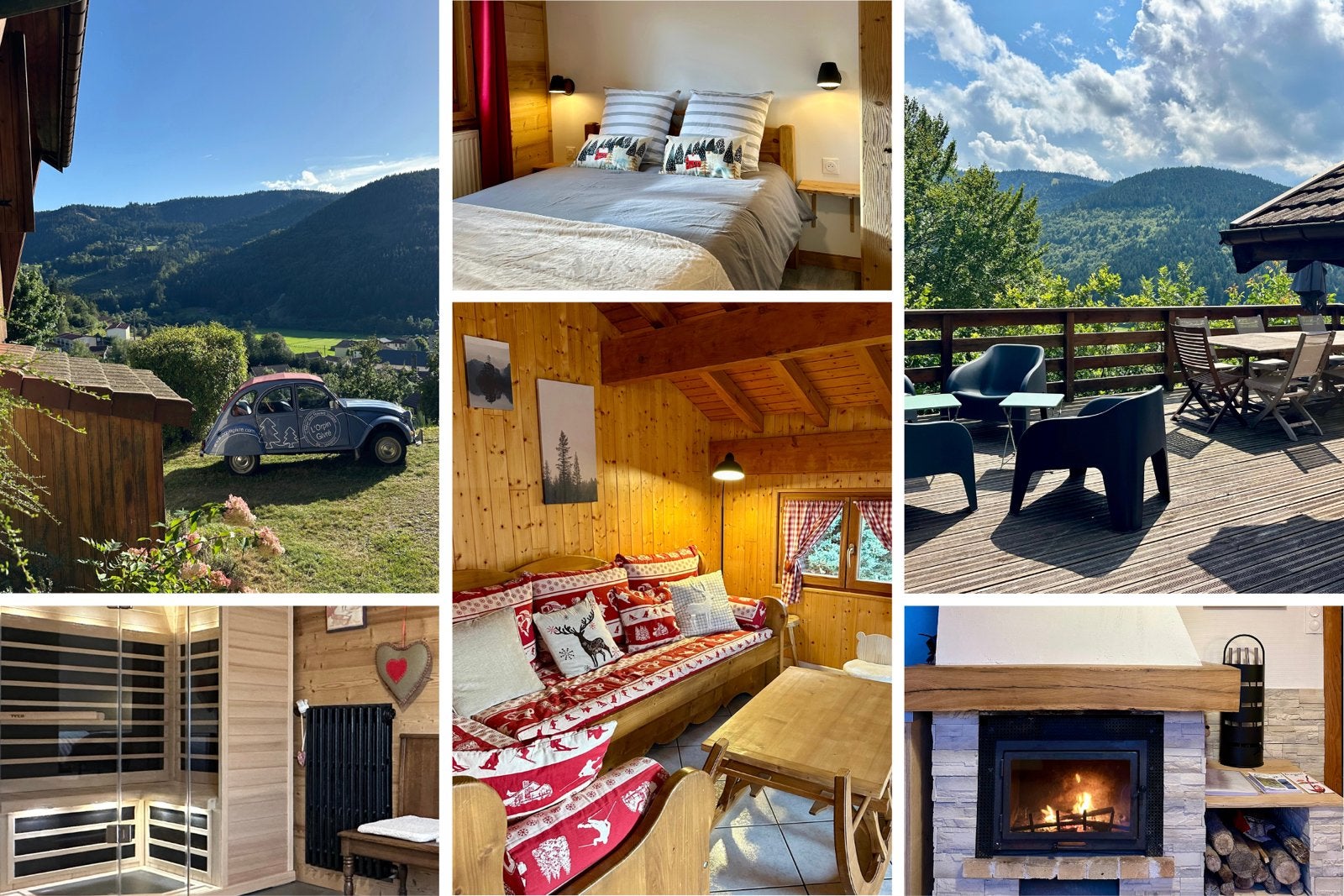 Chalet cosy avec cheminée, sauna et terrasse plein sud, Vacances, Propriétaire, Village, 9 personnes, Alsace ou Lorraine