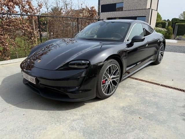 Taycan 4S -Garantie Porsche Approved 02/2028 -btw aftrekbaar, Auto's, Zwart, Leder, Vierwielaandrijving, Particulier