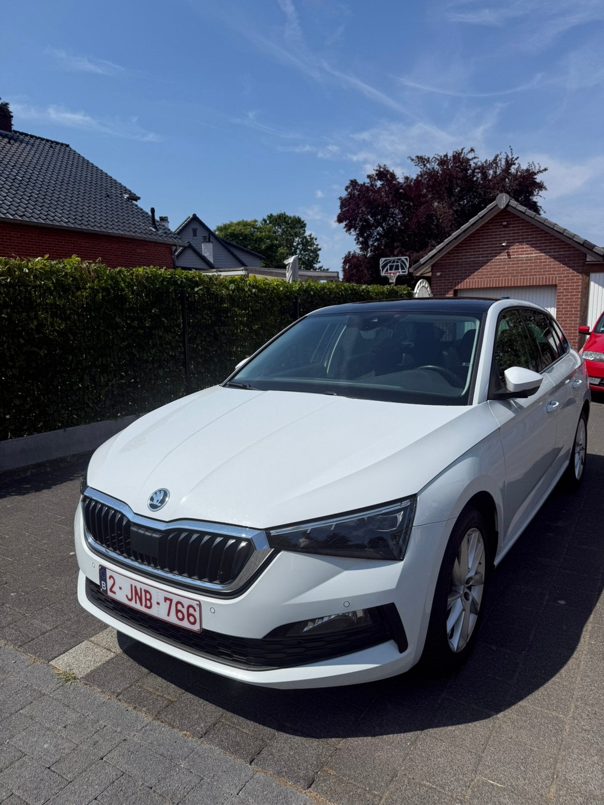 Skoda Scala 1.5 DSG Full Option, Auto's, Skoda, 4 cilinders, Wit, Particulier, Lichtsensor