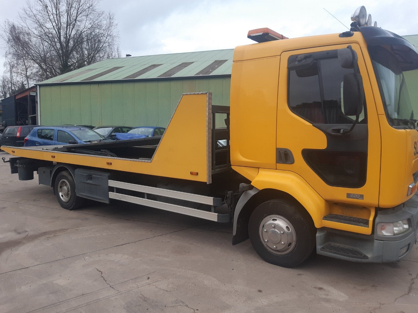 Renault midlum takelwagen, Boordcomputer, Renault, Geel, Grijs