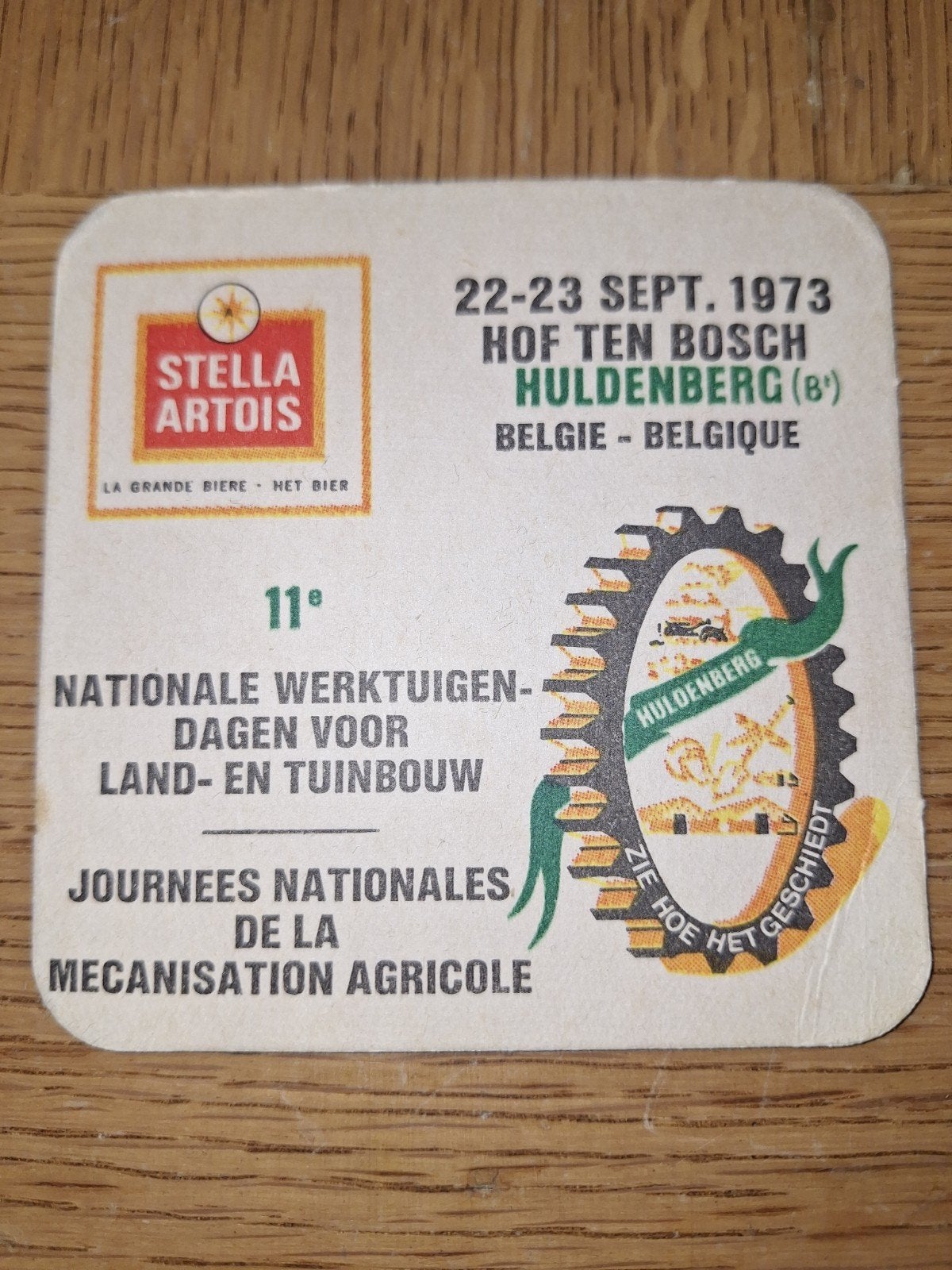 oud bierviltje Stella Artois bier brouwerij Interbrew Leuven, Ophalen of Verzenden, Stella Artois