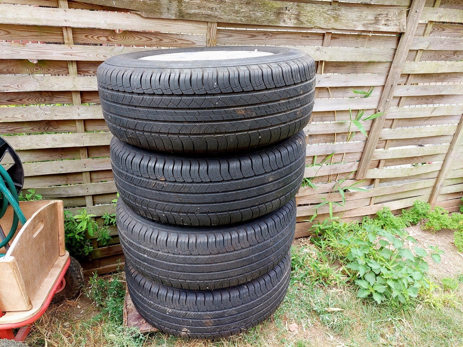 4banden met velgen audi q5 q7 Michelin 235x65 r17 bij na nie, Ophalen of Verzenden, Velg(en)