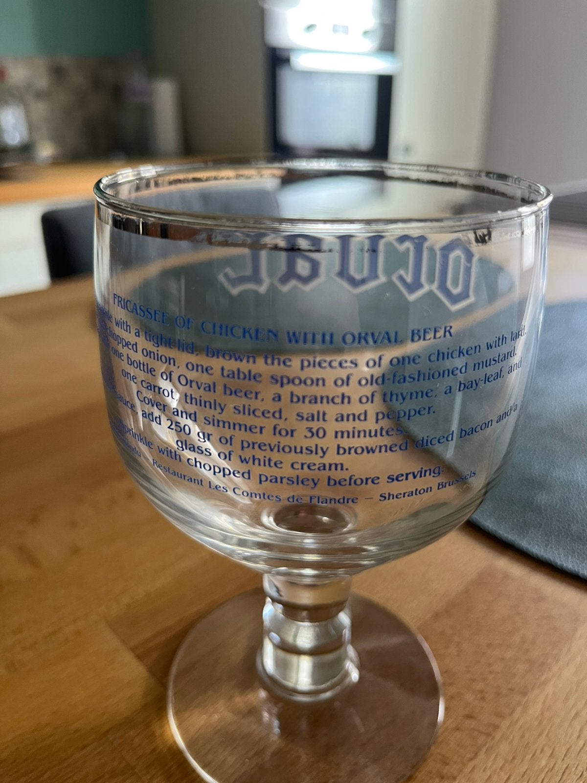 Verre Orval Sheraton anglais, Enlèvement ou Envoi, Utilisé, Verre à bière