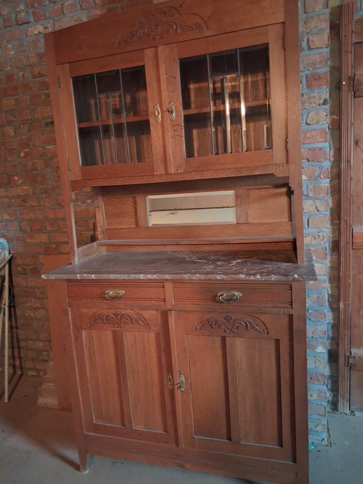 Art-Deco eikenhouten buffetkast, Huis en Inrichting, Ophalen, Eikenhout