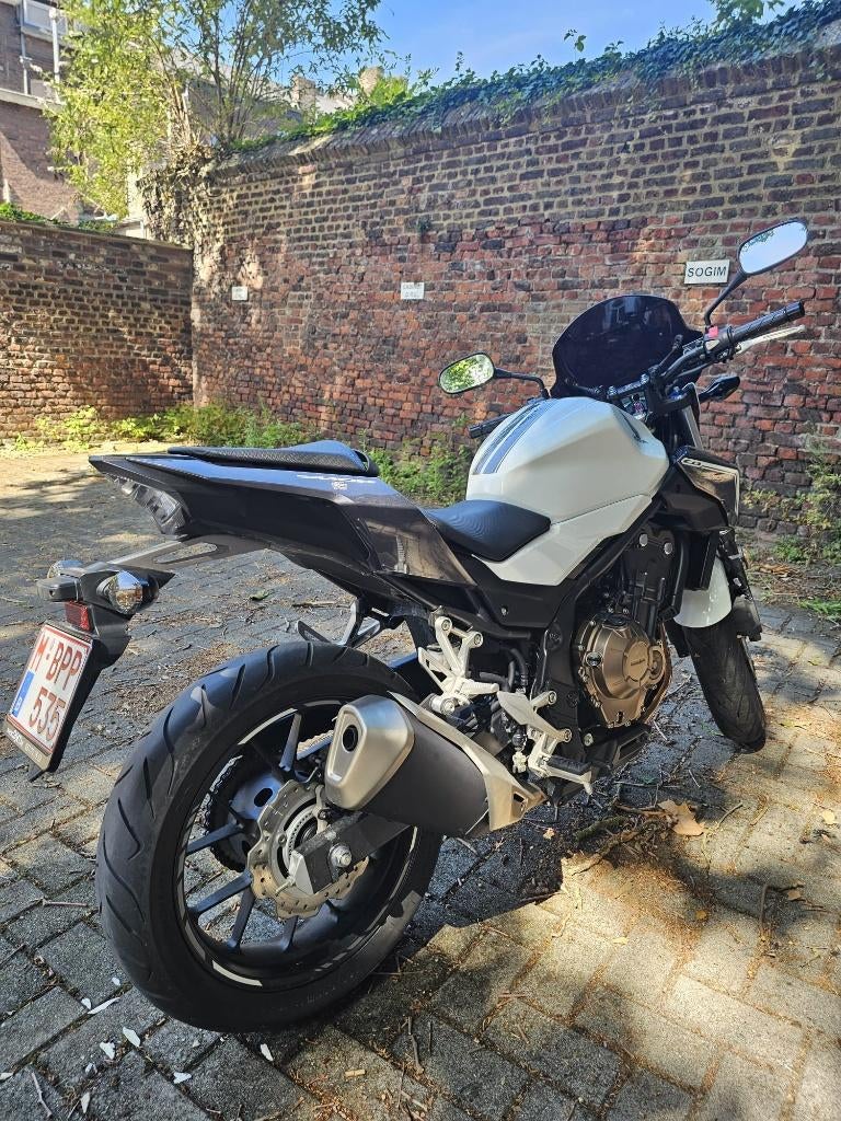 Honda CB500F 2017 Blanche – 13.000 km - Excellent état, Motoren, Motoren | Honda, Particulier, Meer dan 35 kW, Minimaal motorrijbewijs A2