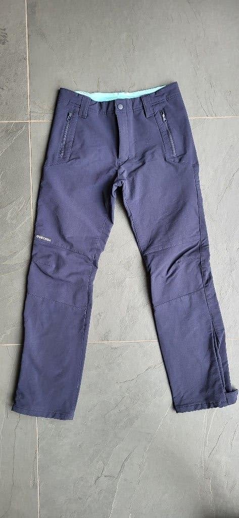 Warme softshell wandelbroek QUECHUA - 10/11 jaar - als nieuw, Broek, Meisje, Ophalen of Verzenden, Zo goed als nieuw