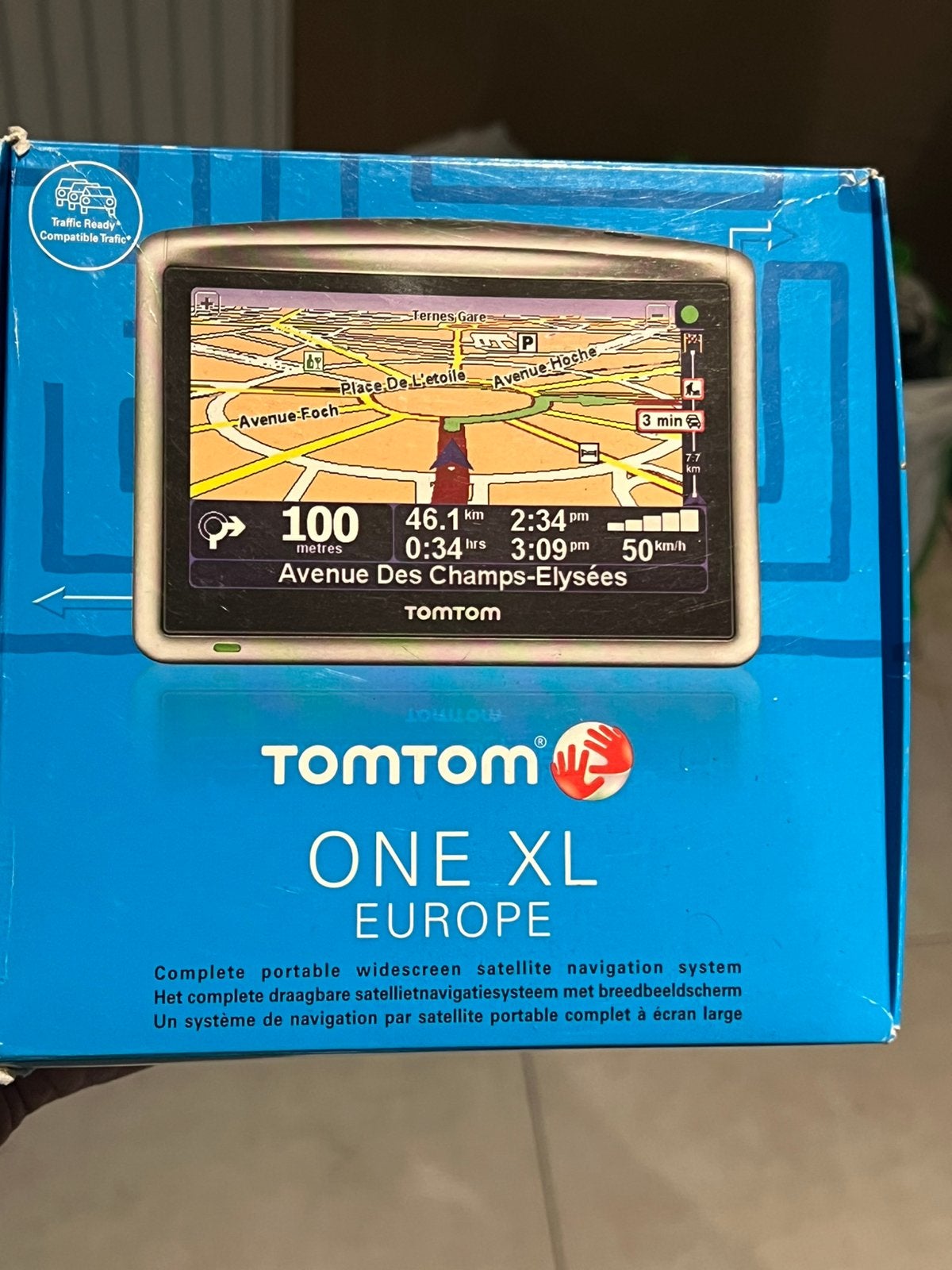 TomTom ONE XL Europa Navigatiesysteem – €50, Auto diversen, Autonavigatie, Ophalen of Verzenden, Zo goed als nieuw