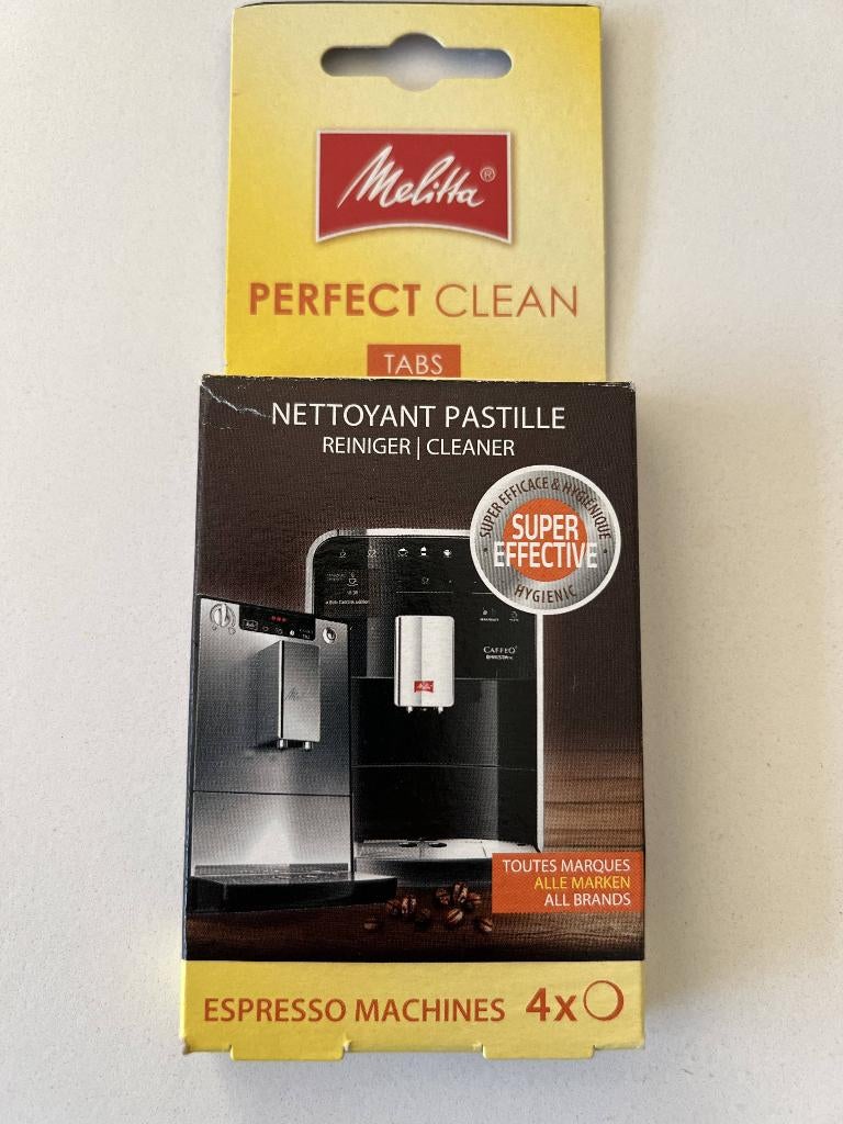 7 x melitta perfect clean tabs pack (4 pastilles per pack), Elektronische apparatuur, Koffiezetapparaten, Ophalen of Verzenden