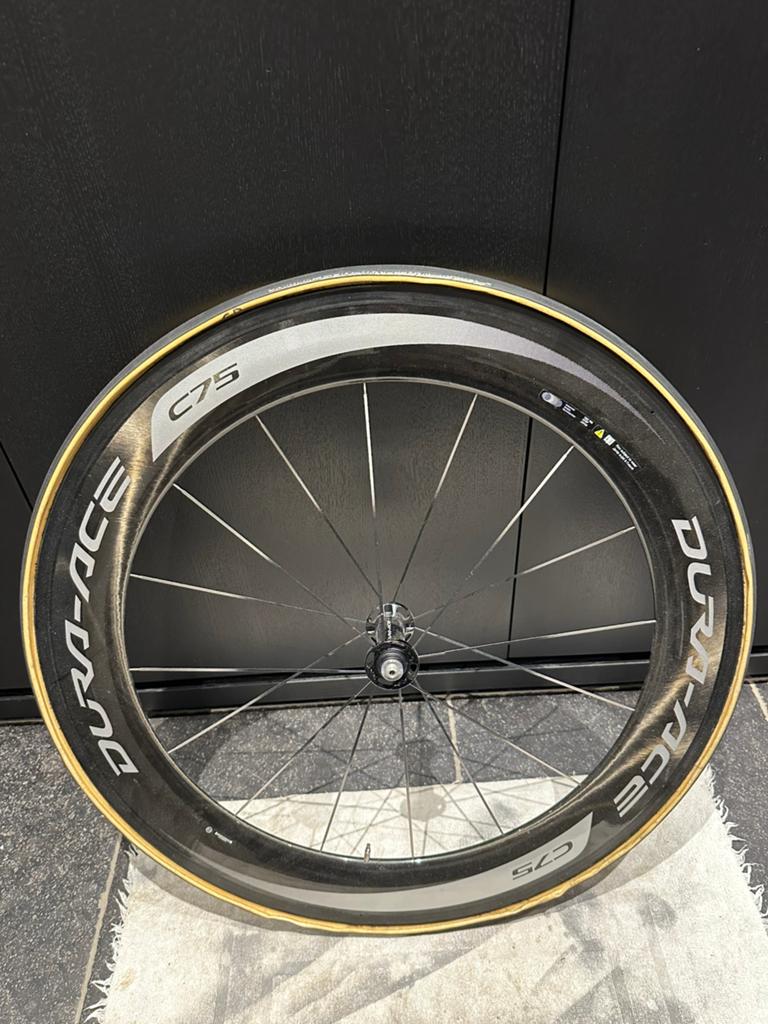 Dura ace c75 carbon voorwiel, Fietsen en Brommers, Fietsonderdelen, Ophalen, Zo goed als nieuw, Carbon