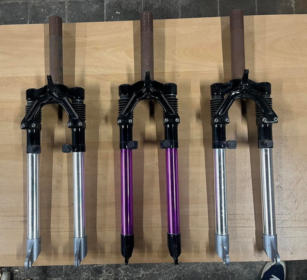3 retro MTB voorvorken, Enlèvement, Comme neuf, Mountainbike, Fourche avant