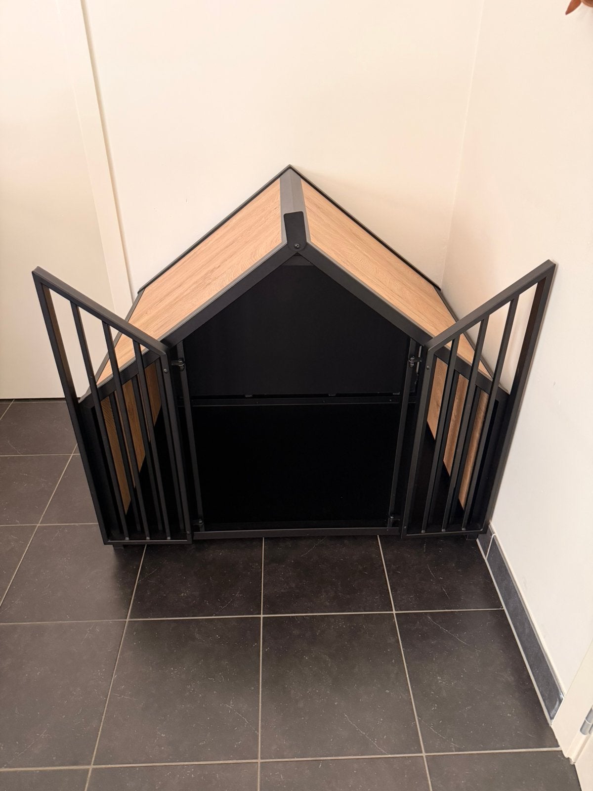 Hondenbench in Nieuwstaat van het merk woefwonigen, Animaux & Accessoires, Caisses pour chiens, Enlèvement, Comme neuf