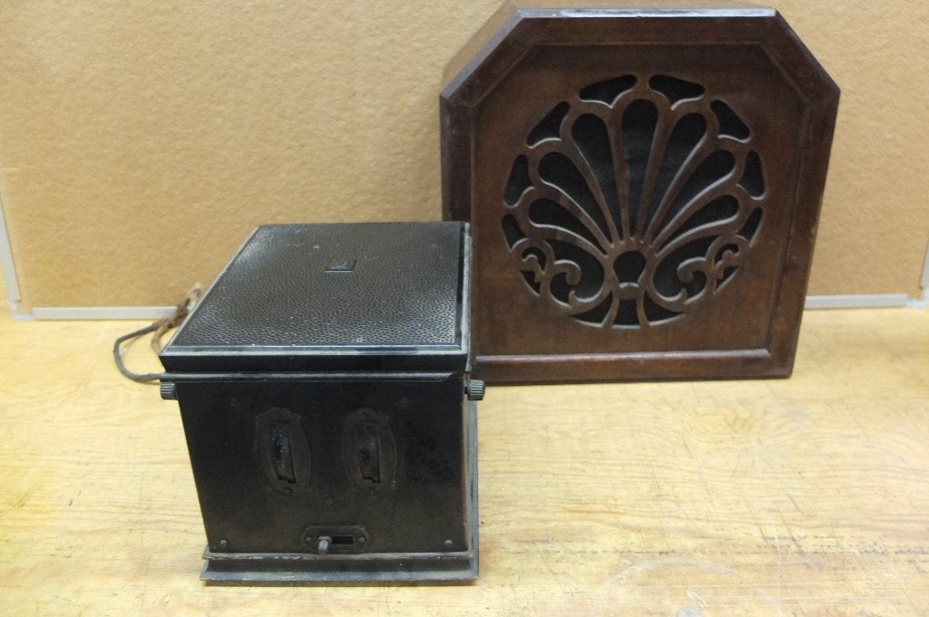 Oude radio Telefunken + luidspreker, Ophalen, Niet werkend, Radio