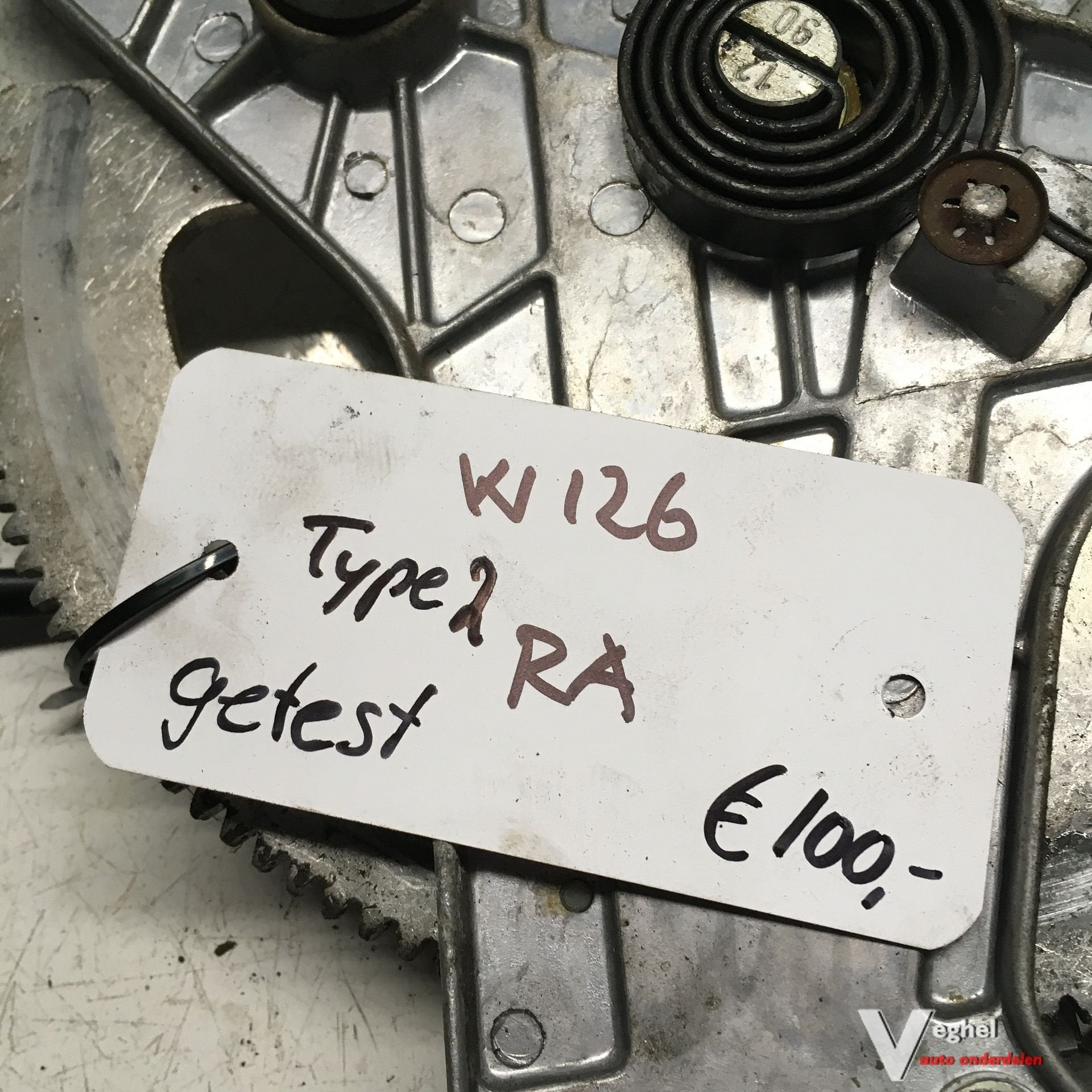 Mercedes W126  Type 2  Elektr Raammechanisme Rechtsachter, -, Utilisé, -, -