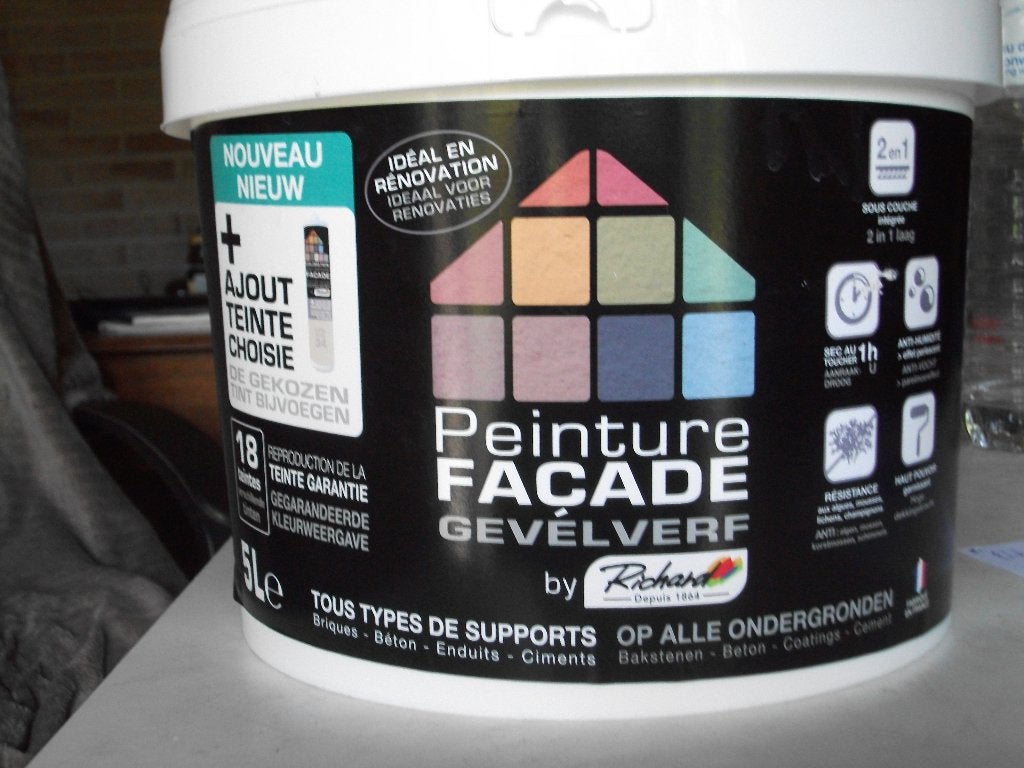 Peinture façade 2 en 1, Bricolage & Construction, Enlèvement, Neuf, Blanc, Peinture