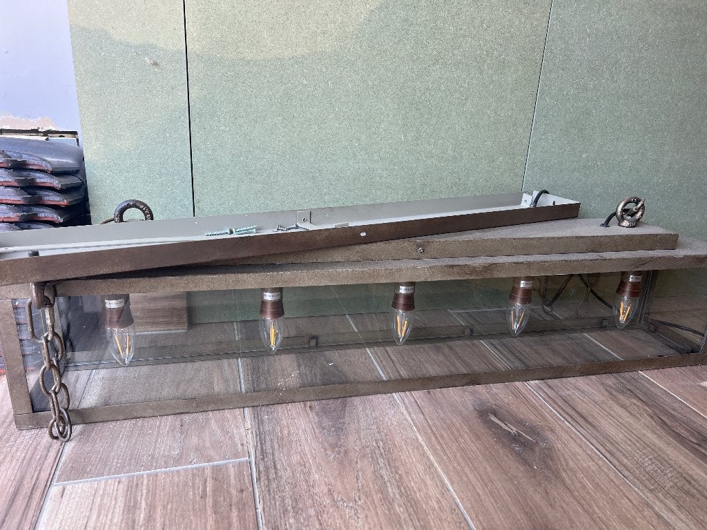 Hanglamp, Ophalen, Gebruikt, Glas