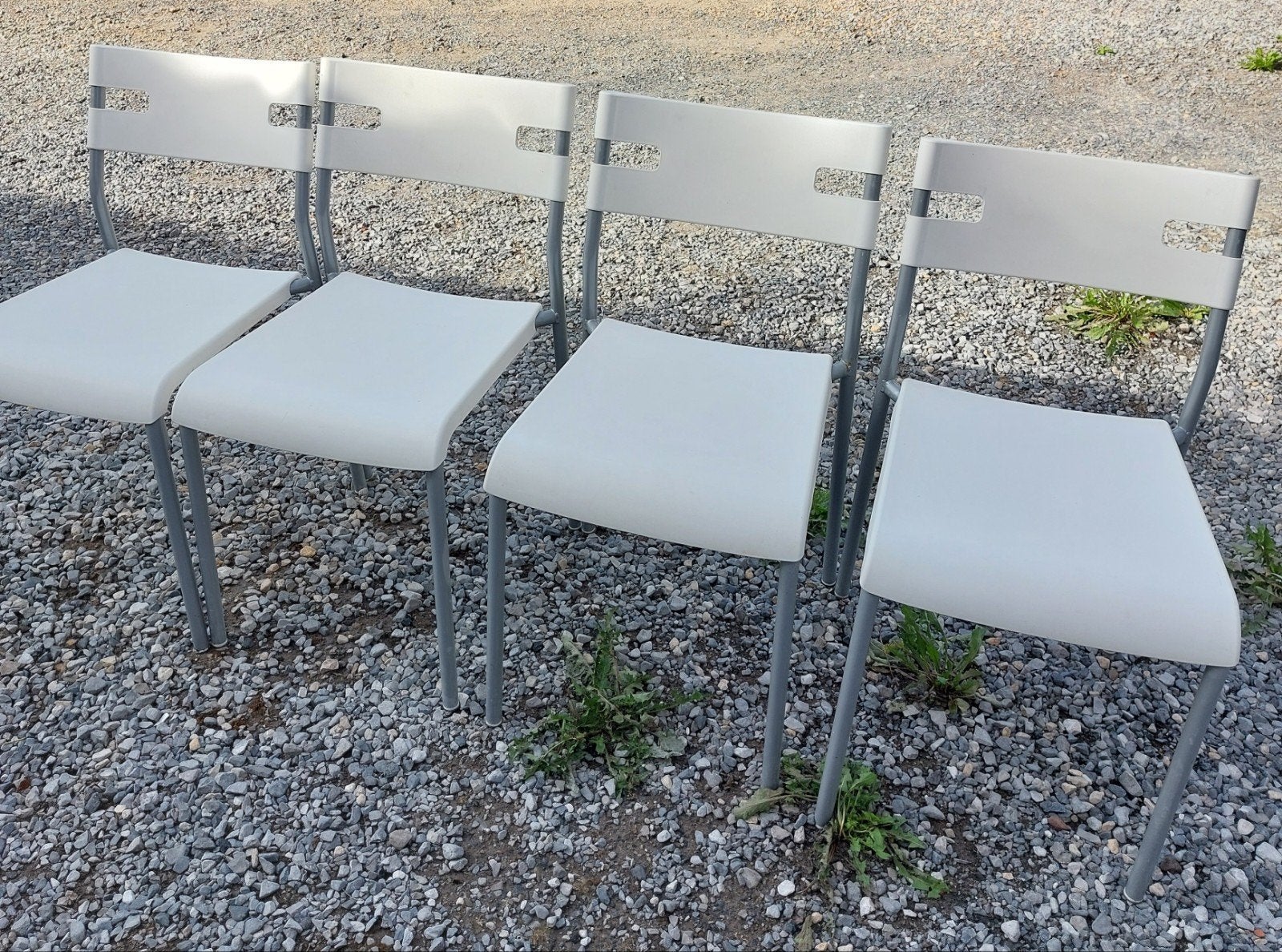 lot de 4 chaises, Maison & Meubles, Enlèvement, Utilisé, Métal