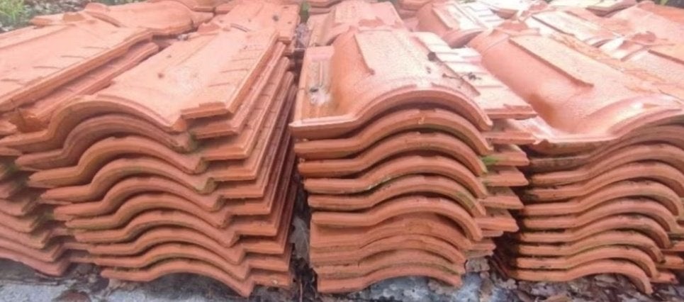Belgische stormtegels Pottelberg Sterreberg 0,30€/stuk, Doe-het-zelf en Bouw, Dakpannen en Dakbedekking, Ophalen, 10 tot 15 m²