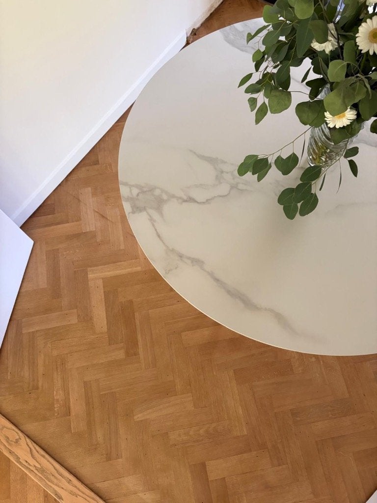 Eettafel, Huis en Inrichting, Tafels | Eettafels, Ophalen, 50 tot 100 cm, 150 tot 200 cm, Rond