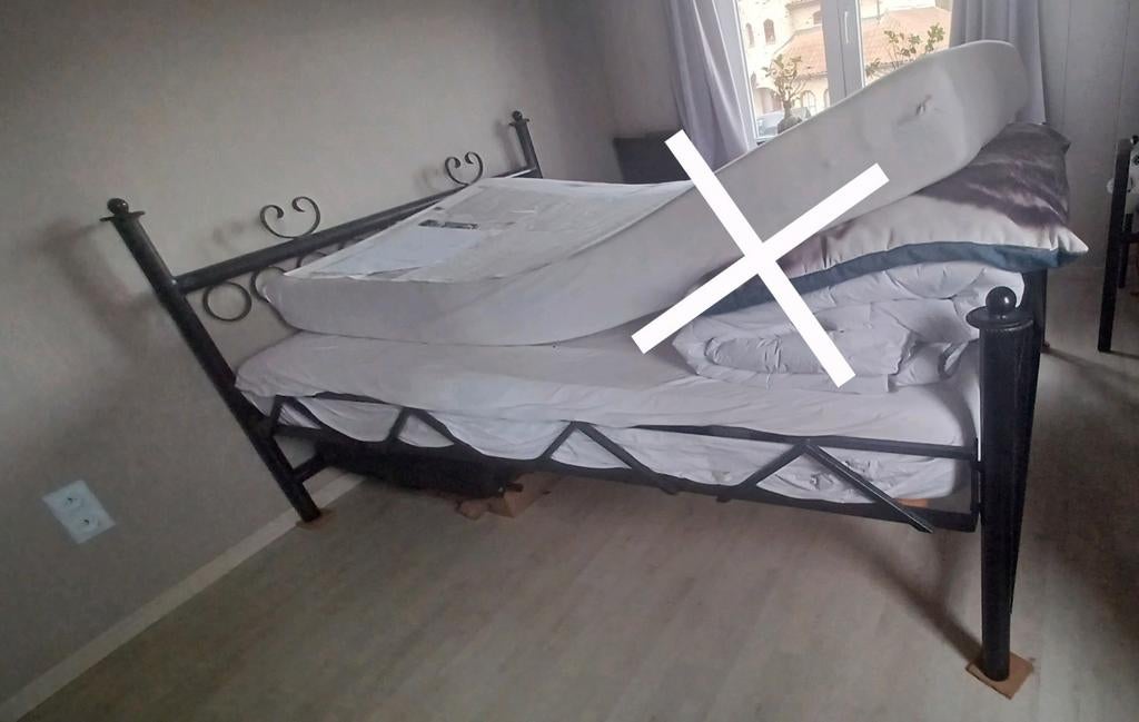 140 x 200 zelfgemaakt hemelbed, Ophalen, Zwart, Tweepersoons, 140 cm