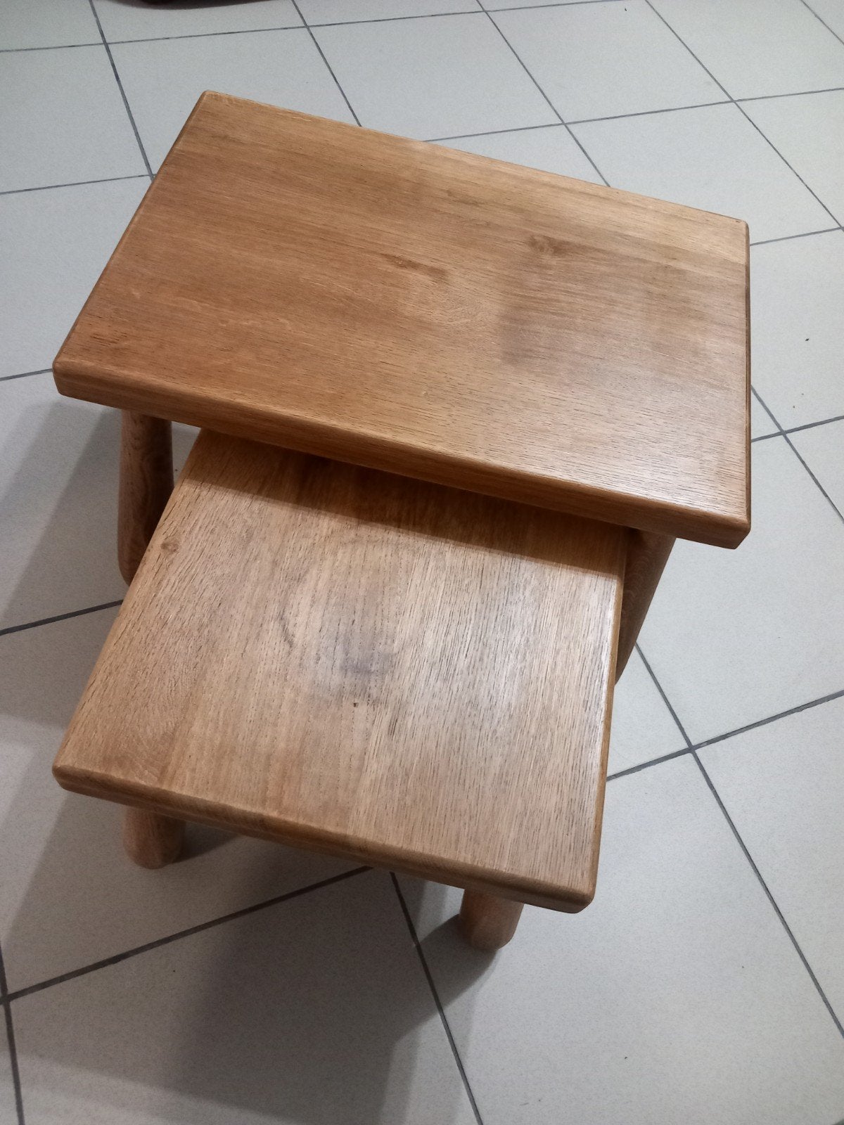salontafeltjes set, Enlèvement, Comme neuf, Bois