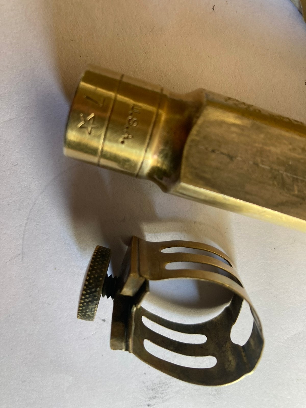 Bec Sax ténor Otto Link 7* 105 , amelioré par Pat Morrisson, Musique & Instruments, Instruments | Accessoires, Enlèvement, Utilisé