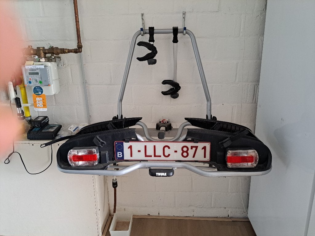 fietsrek, Auto diversen, Ophalen, Gebruikt, 2 fietsen, Trekhaakdrager