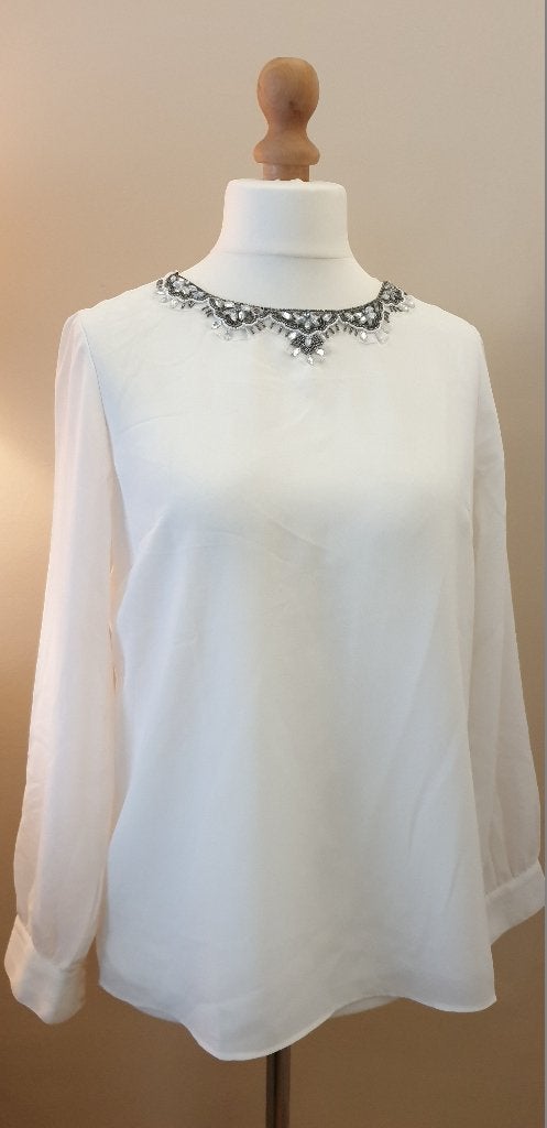 Article NEUF : Blouse Manguun - Taille 42, Enlèvement ou Envoi, Manguun, Blanc, Taille 42/44 (L)