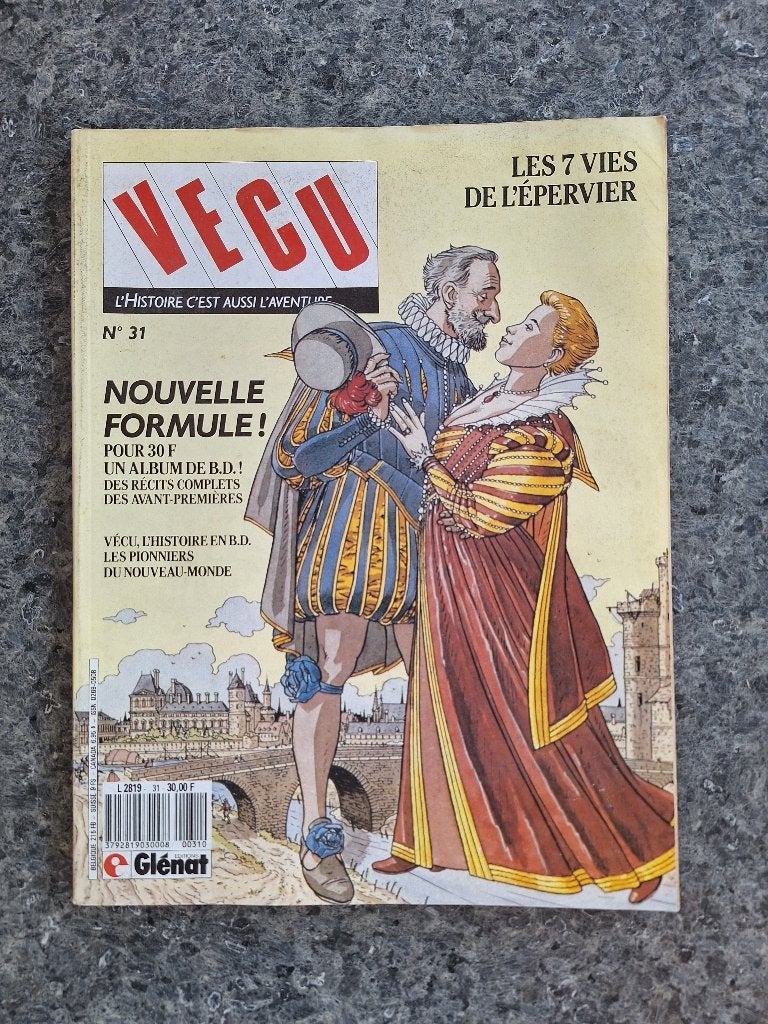 Juillard Cothias Charles Glenat - Vecu 31 (1988), Livres, BD, Une BD, Enlèvement ou Envoi, Utilisé