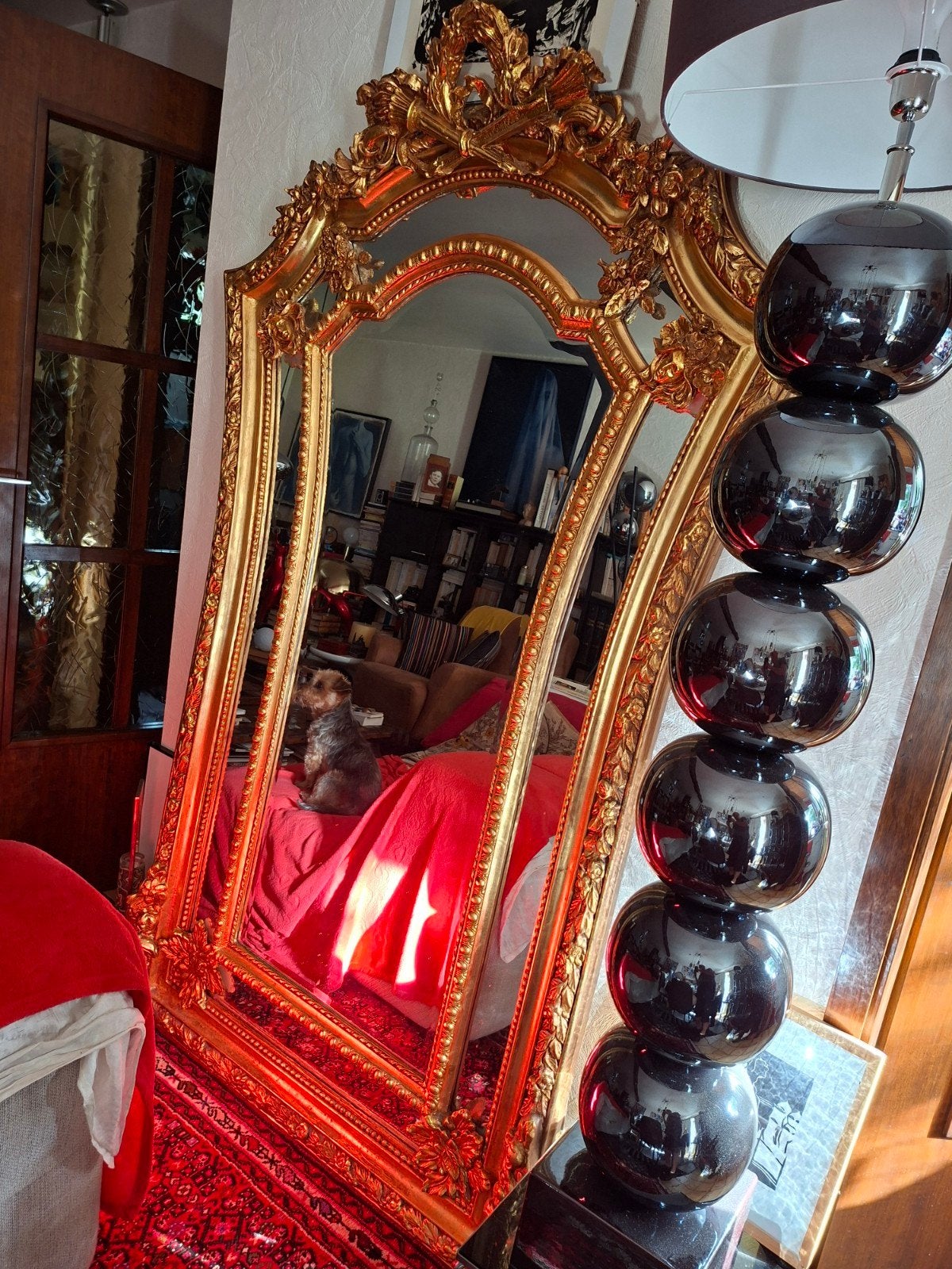Beau miroir "Baroque ,,, Antiquités & Art, Enlèvement