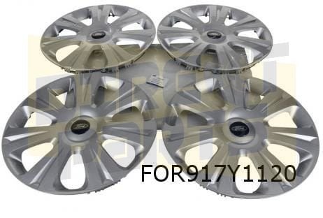 Ford Wieldoppen set 16'' zilver (set 4 stuks) (design L) Ori, -, Verzenden, -, Nieuw